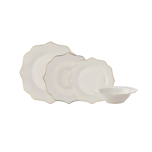 Karaca Kate Porcelæn Spisestel – 24 Dele til 6 Personer