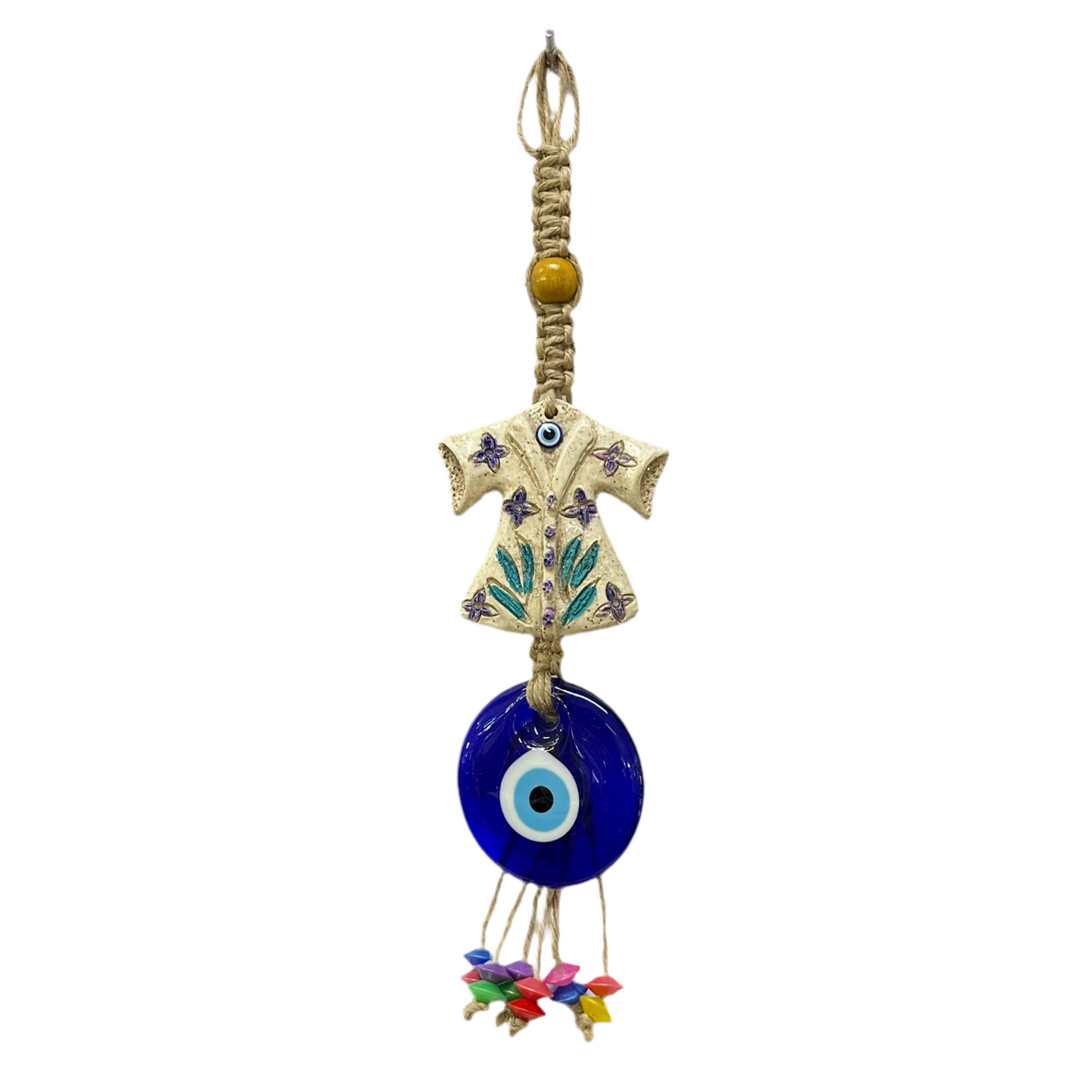 Onde Øje Amulet 8x37 cm - 5 Motivvarianter - Multifarvet