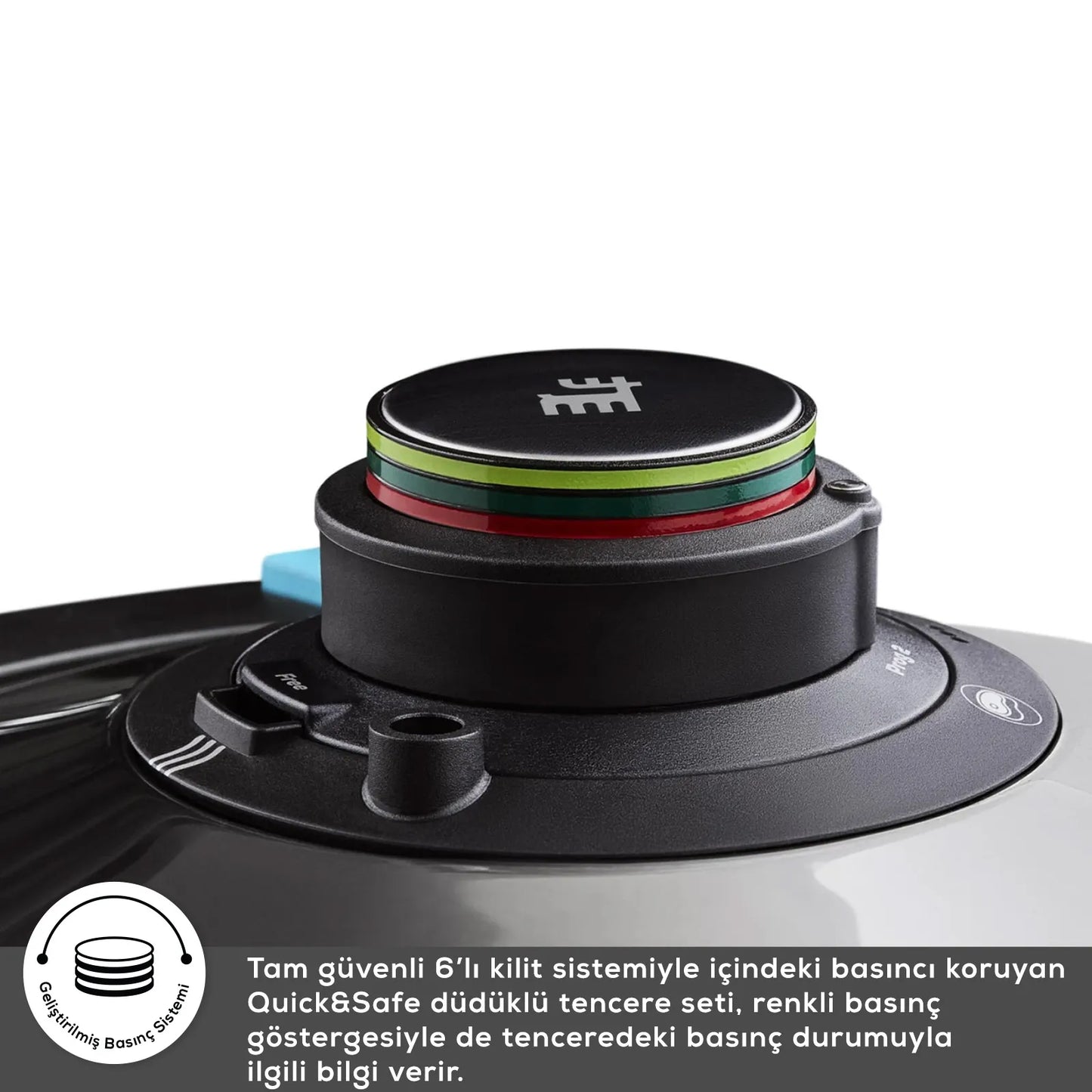 Karaca Quick & Safe Trykkoger Sæt med Induktionsbund 6+8 L