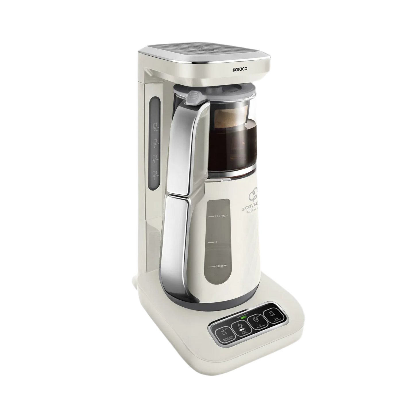 Karaca Çaysever Robotea Pro Connect 4-i-1 Talende Te- og Kaffemaskine – Cremet