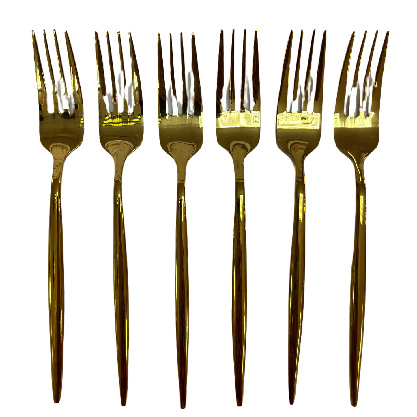 Ferveo Guld Kagegaffelsæt 6 stk.