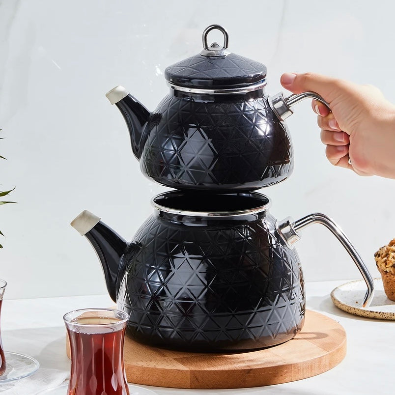 Karaca Kristal Emalje Tekandesæt 3,4 liter