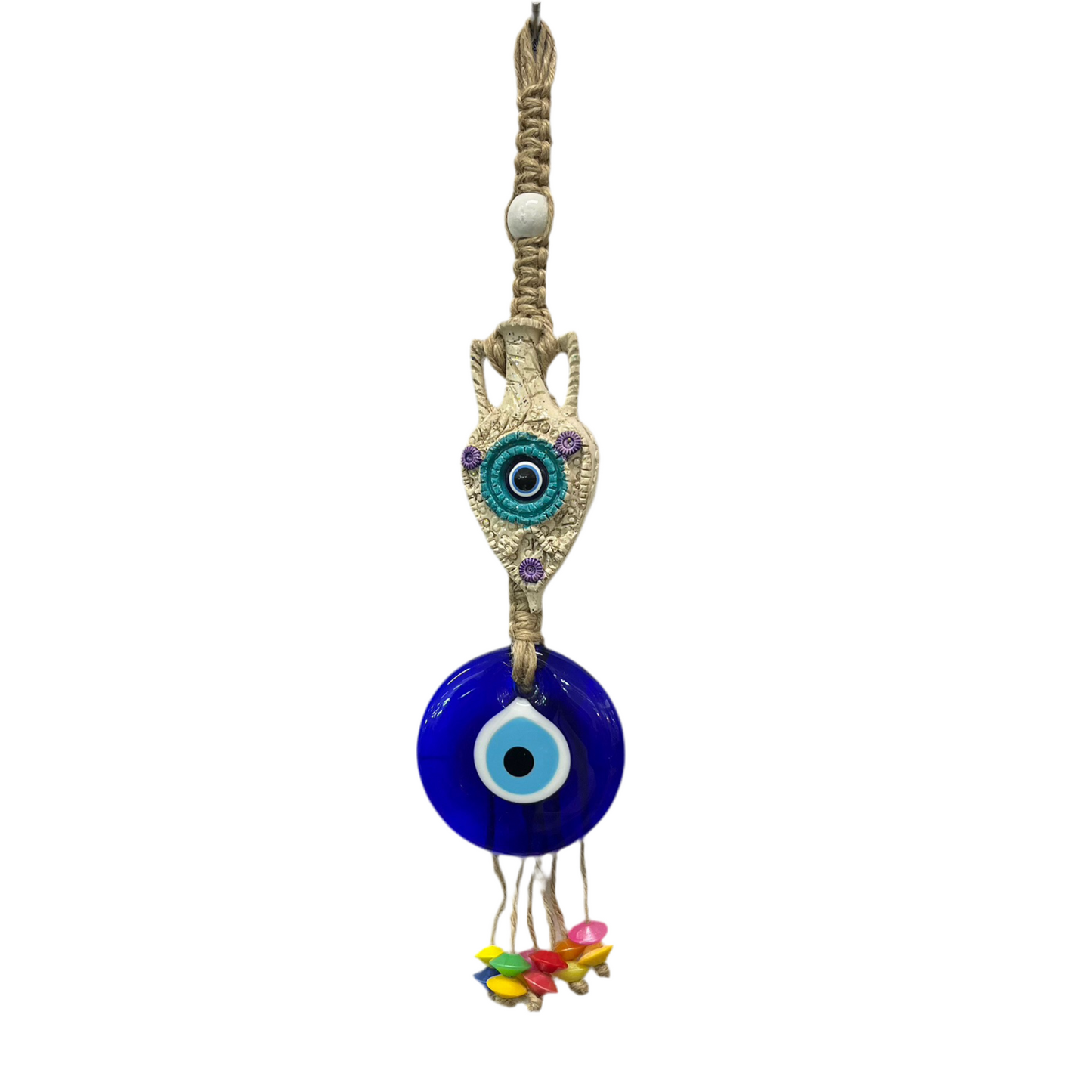 Onde Øje Amulet 8x37 cm - 5 Motivvarianter - Multifarvet
