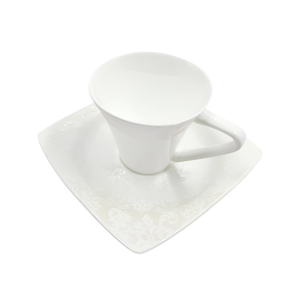 Mokka-/Espressosæt - 12 dele Bricard Porcelæn