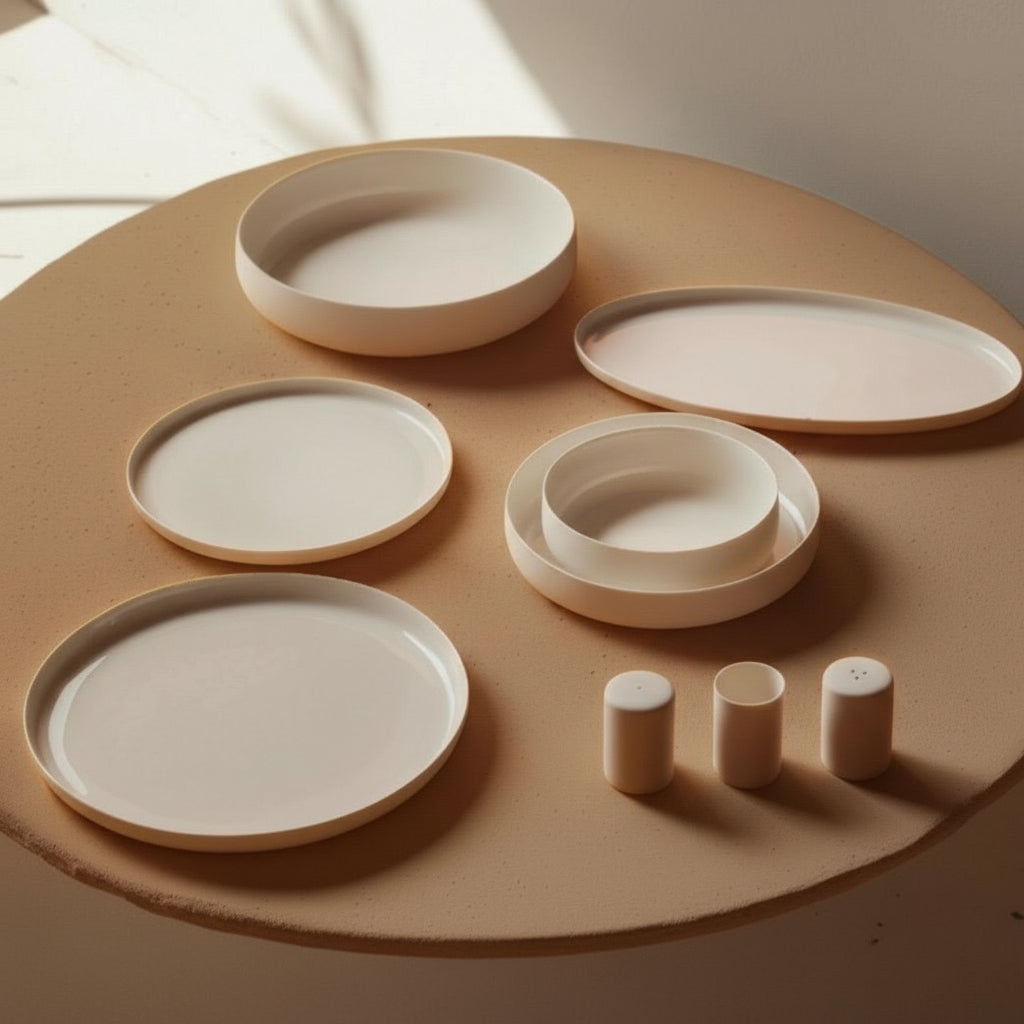 Karaca Earth Collection Matte Glaze 55 Dele Spisestel til 12 Personer