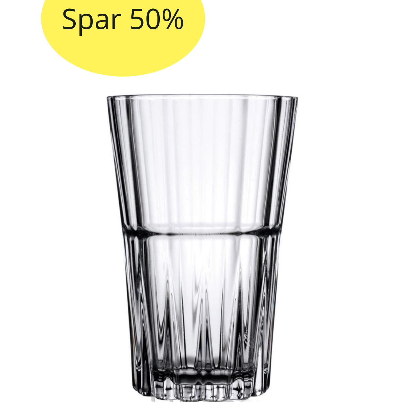 Høj Drikkeglassæt 4 stk. 345 ml - Pasabahce Crystallin Sword