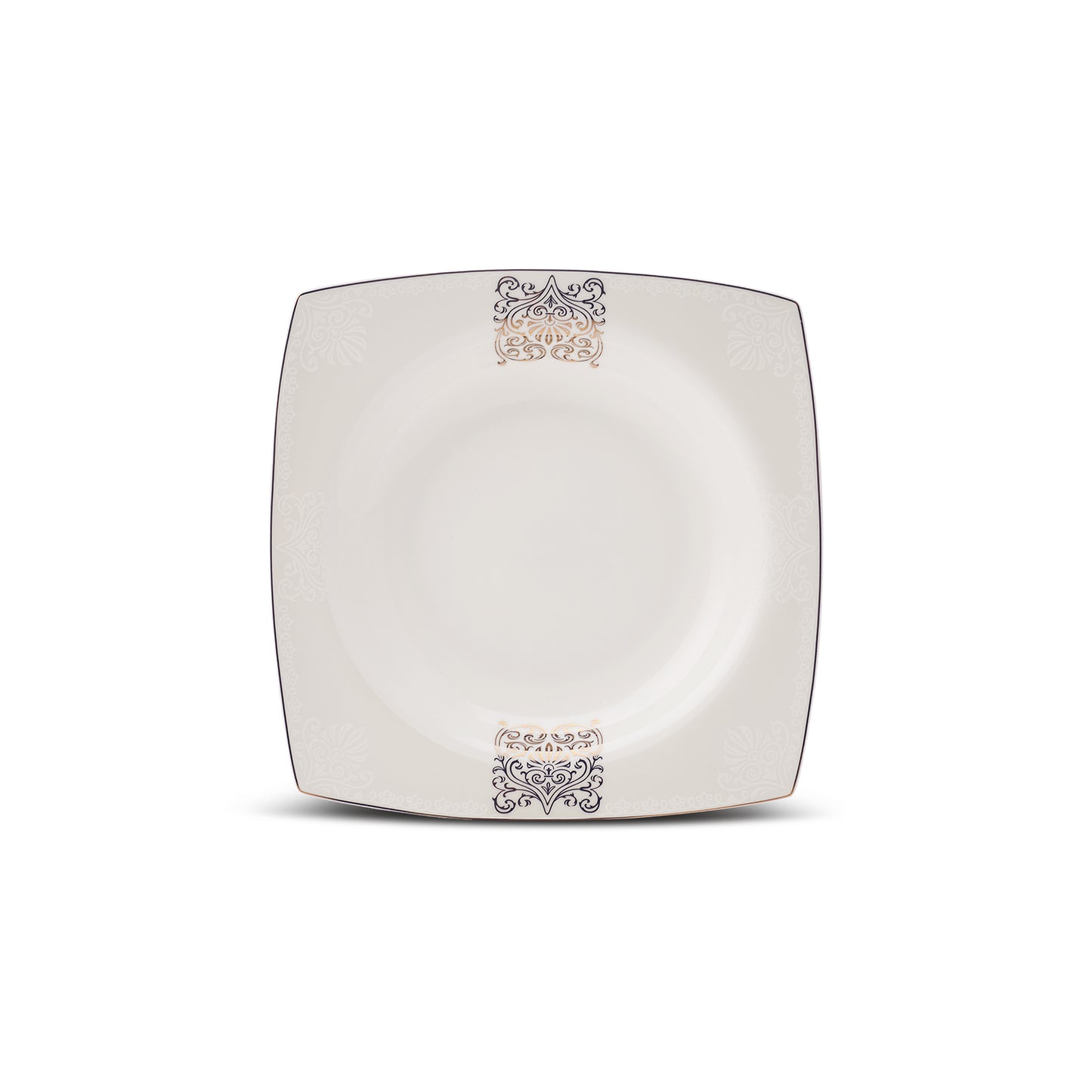 Karaca Fine Bone New Lotus Gold Spisestel til 4 Personer 17 Dele