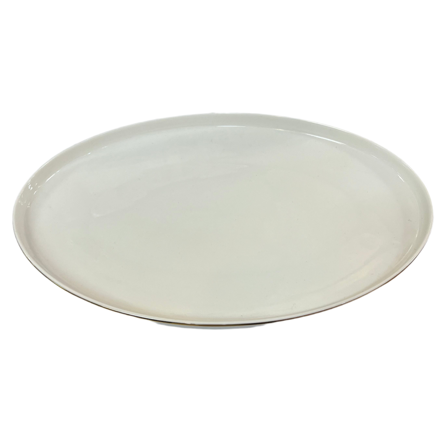 Oval Porcelæn Serveringsfadsæt m/Guldkant 2 stk. 2 Størrelser - Almina Mondo Gold Line