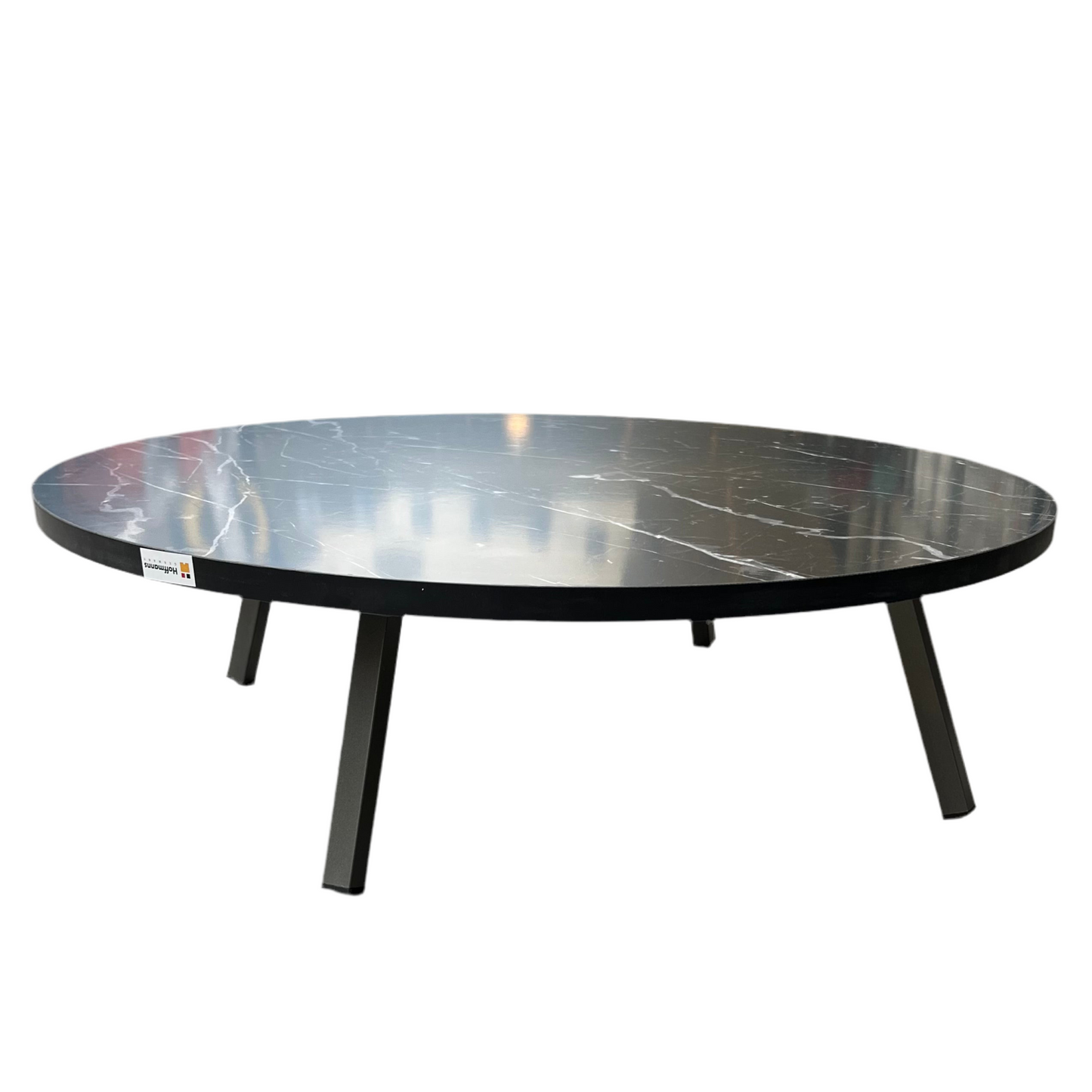 Gulvbord 70-80-90 cm - Rund - Sort Marmor - Hoffmanns