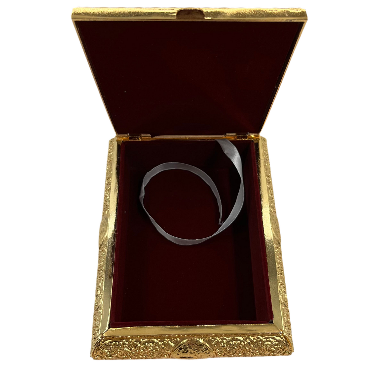 Guld Koranboks m/Holder 14x19 cm