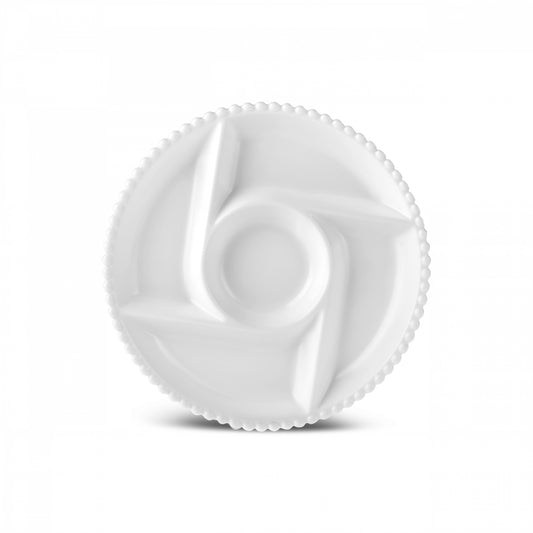 Karaca Carmen Perla Rund Serveringstallerken | 5 rum – 27 cm