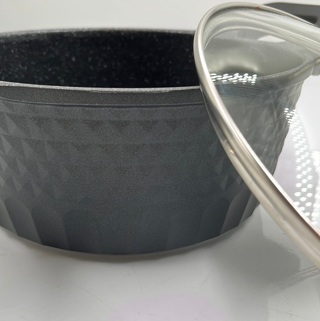Almina Non-Stick Gryde 20 cm 2,4 L - Sort