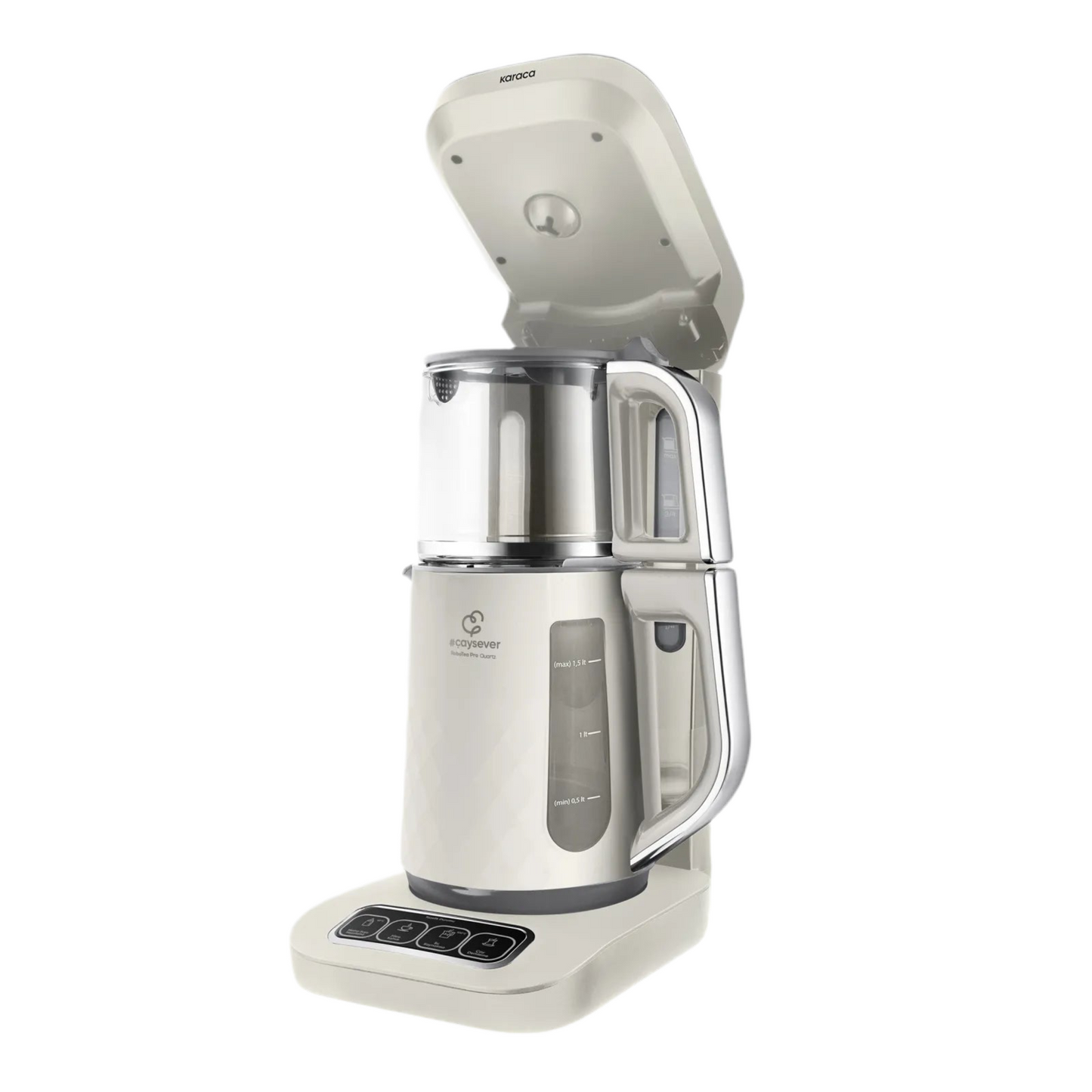 Karaca Çaysever Robotea Pro Connect 4-i-1 Talende Te- og Kaffemaskine – Cremet