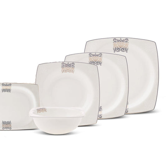 Karaca Fine Bone New Lotus Spisestel til 12 Personer 60 Dele