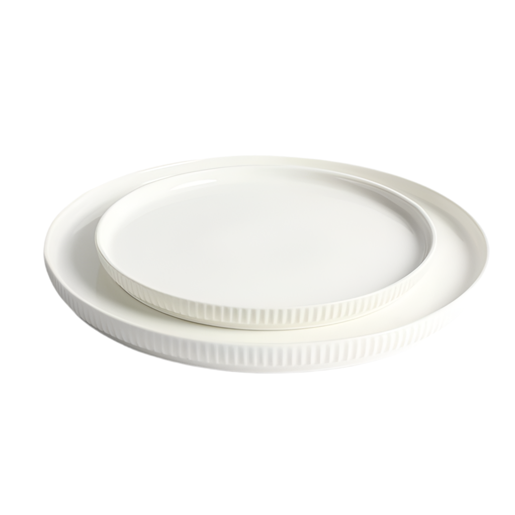 Bricard Dijon Hvid Porcelænssæt 25 dele - 6 personer