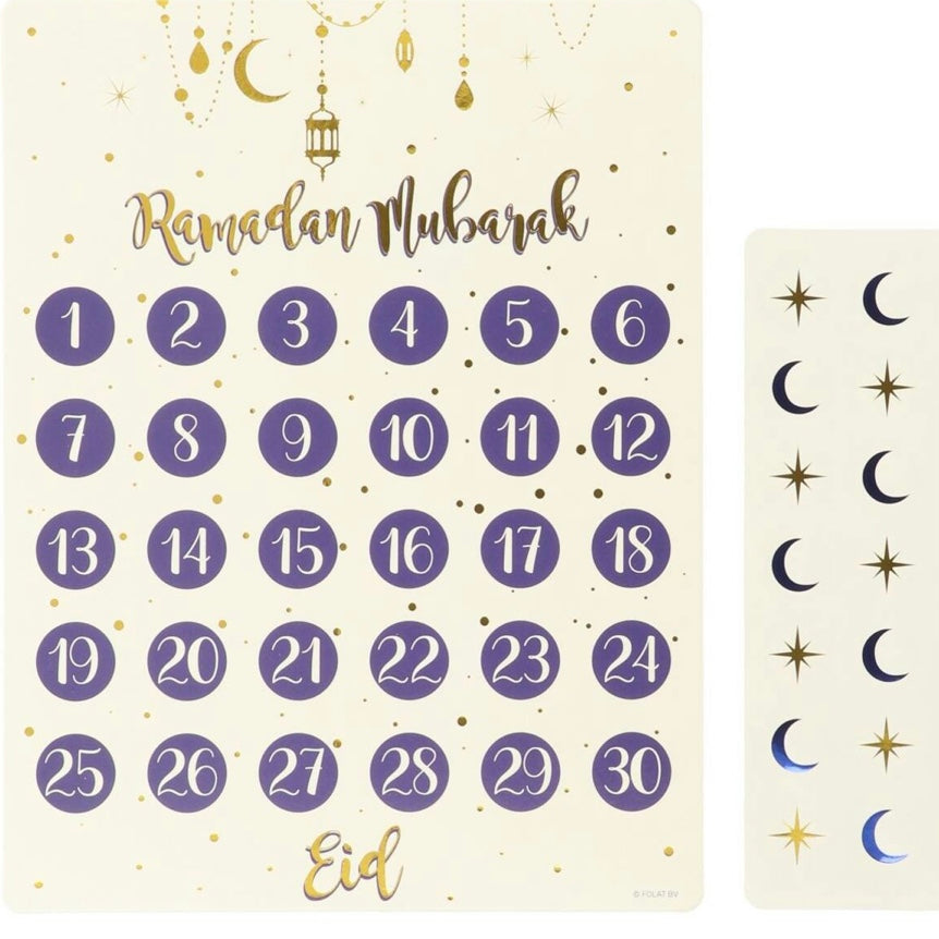 Ramadan Kalender med Klistermærker