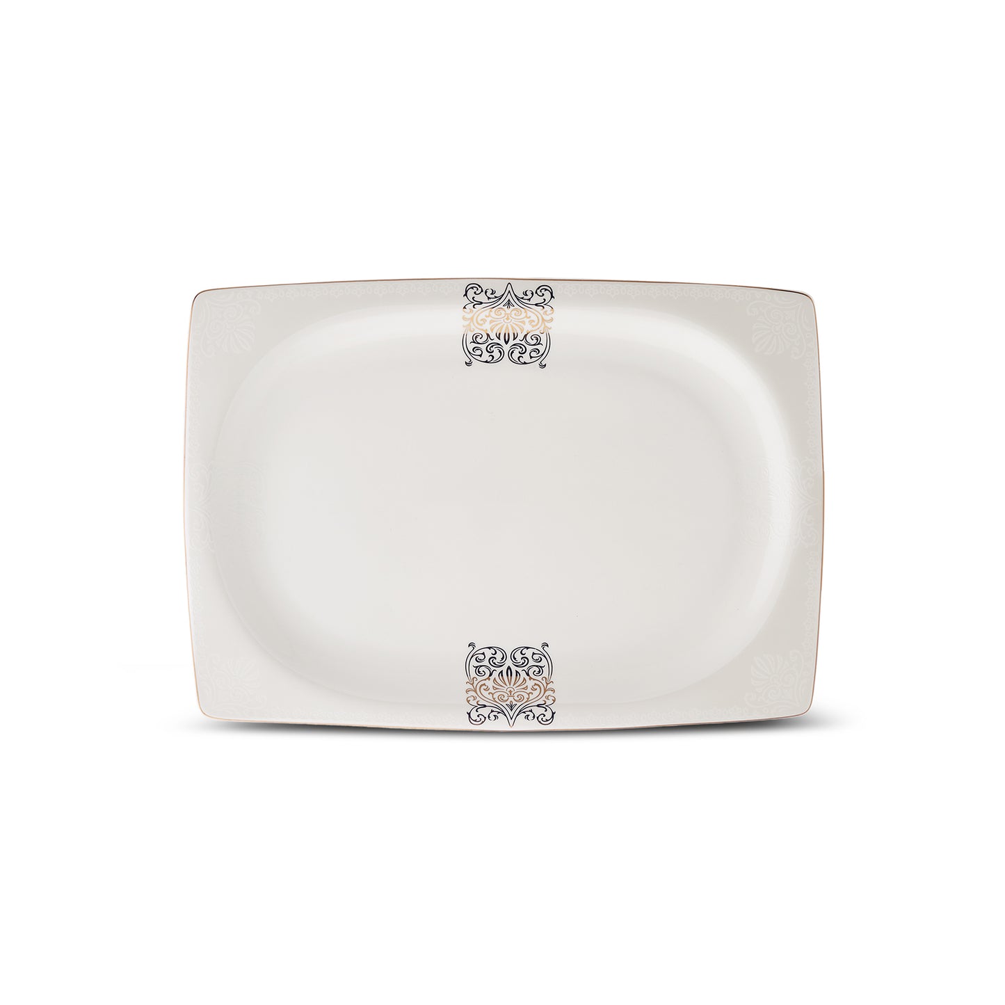 Karaca Fine Bone New Lotus Gold Spisestel til 4 Personer 17 Dele