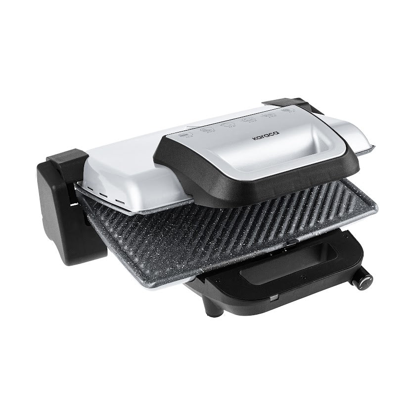 Karaca Pearl White Granit Grill- og Toastmaskine 1800W