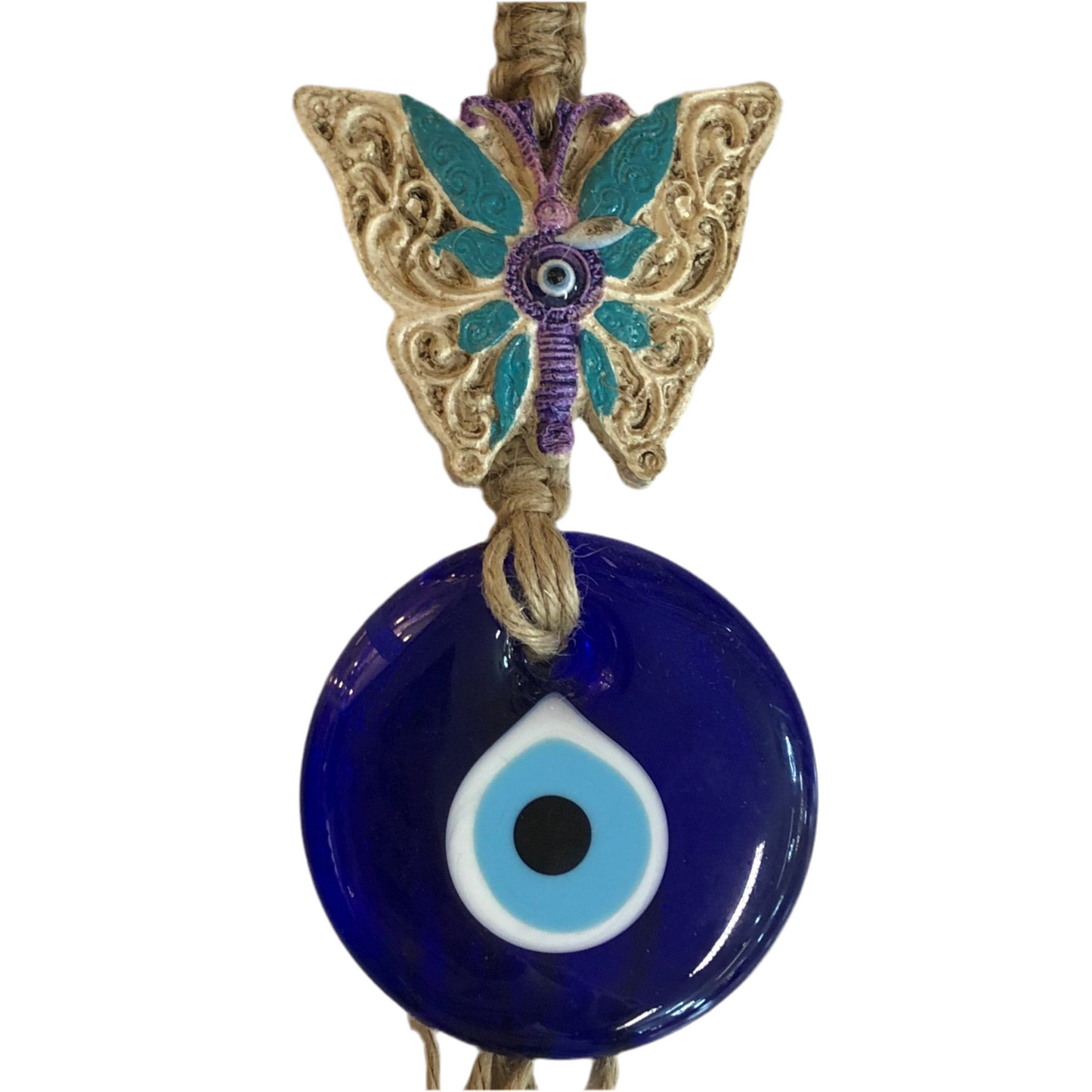 Onde Øje Amulet 8x37 cm - 5 Motivvarianter - Multifarvet