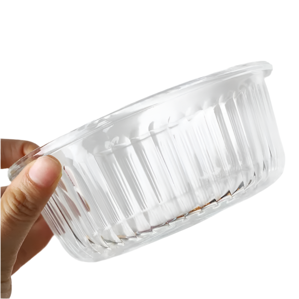 Glas Opbevaringssæt m/låg 3 stk. Rund 330/600/900 ml