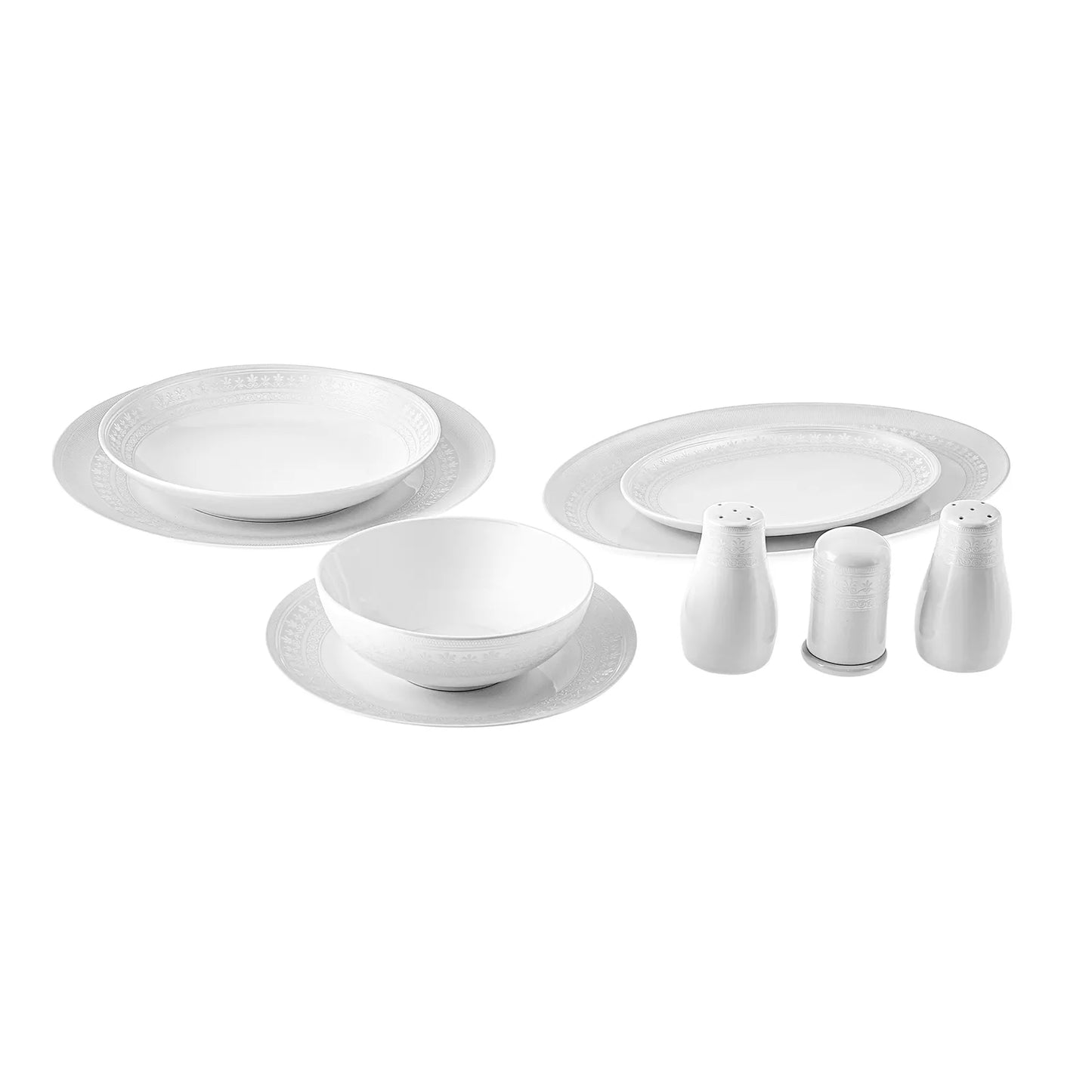 Karaca Arte New Bone Spisestel – 56 dele til 12 personer