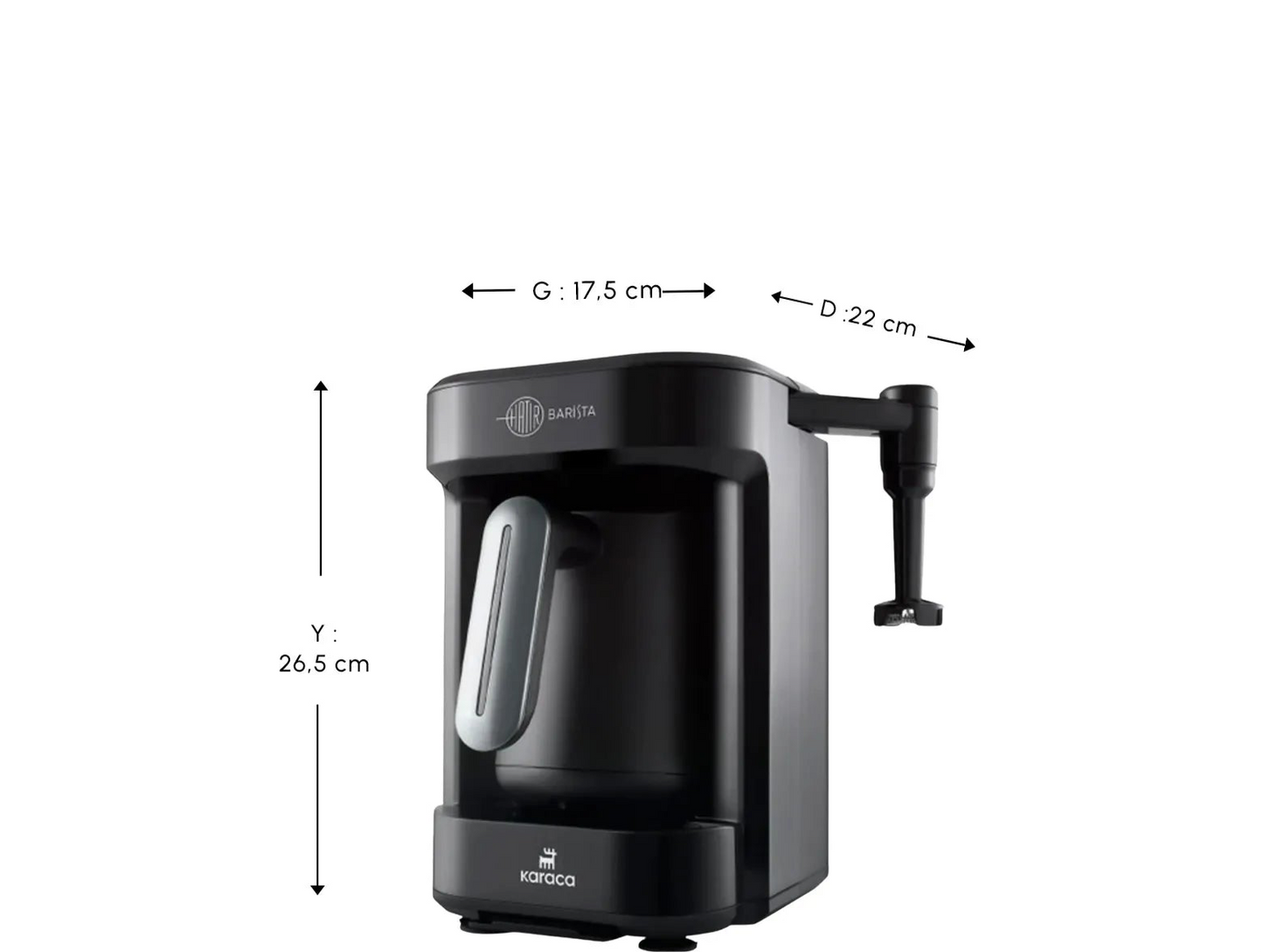 Karaca Tyrkisk Kaffemaskine Hatir Barista Sort