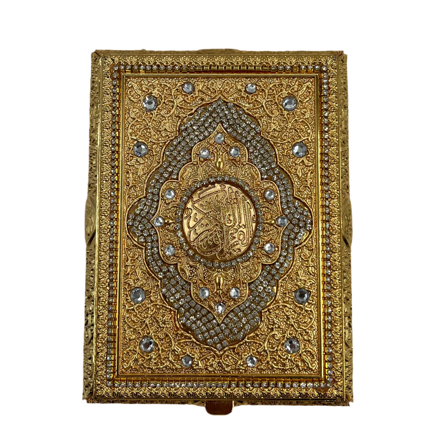 Guld Koranboks m/Holder 14x19 cm