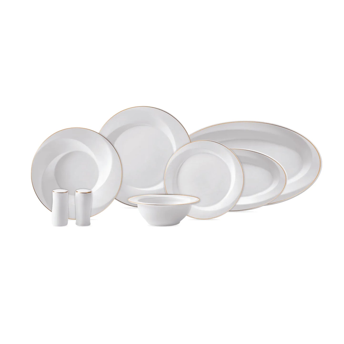 Karaca X Sarıyer Design Vortex Fine Pearl 28-delt 6-personers Spisesæt – Guld