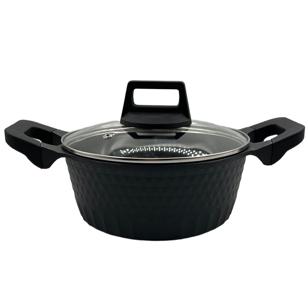 Almina Non-Stick Gryde 20 cm 2,4 L - Sort
