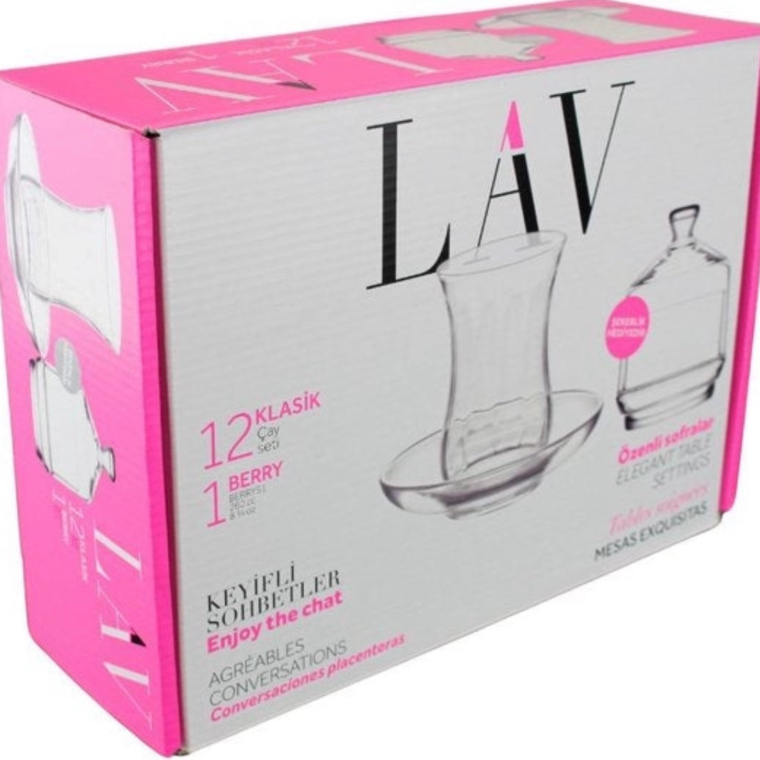 LAV Klasik – Teglassæt i 14 dele til 6 personer