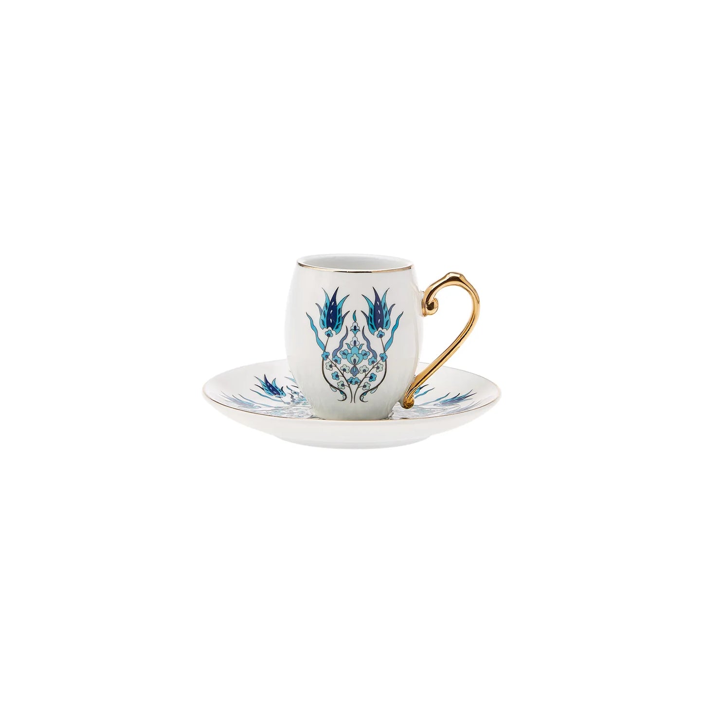 Karaca İznik Espresso Kaffekopsæt til 6 personer, 80 ml