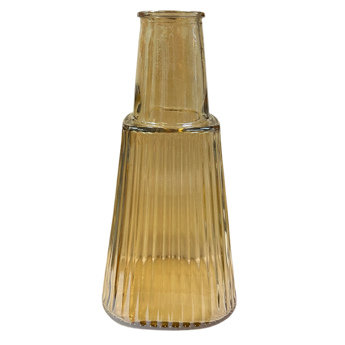 Glas Vandkaraffel m/Låg 1 liter - Guld - Belhome