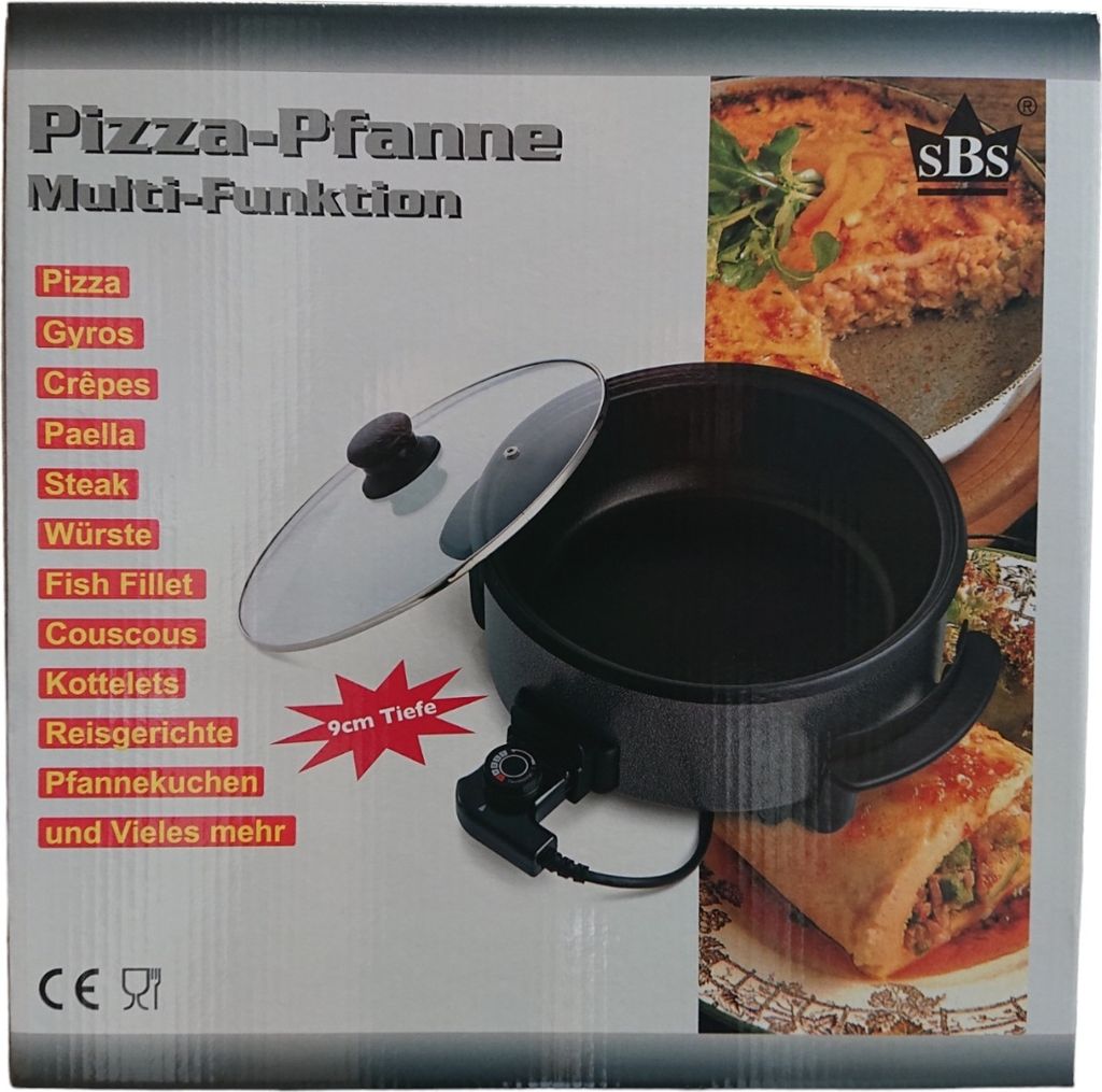 SBS Elektrisk Pizzapande 42x9 cm