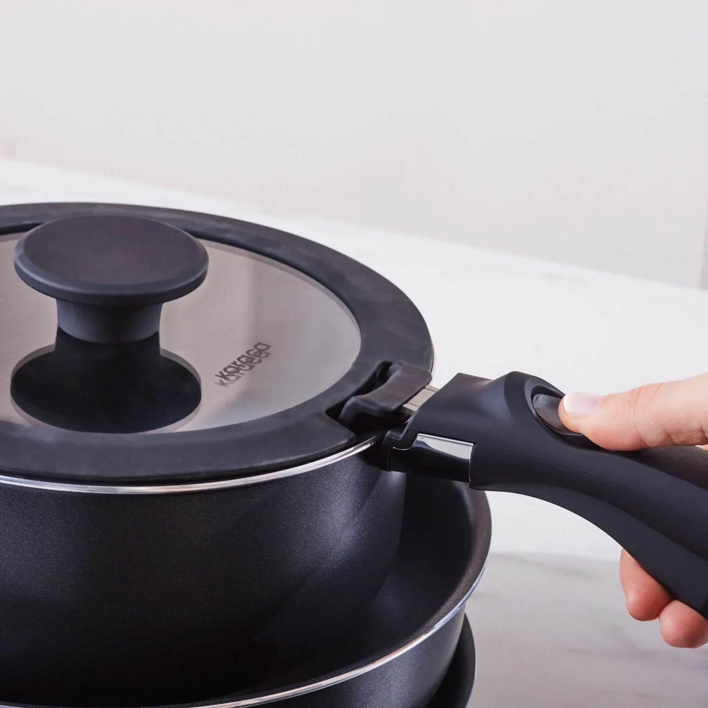 Karaca BioDiamond Smart Clip Induktionskompatibelt 9-delt Grydesæt