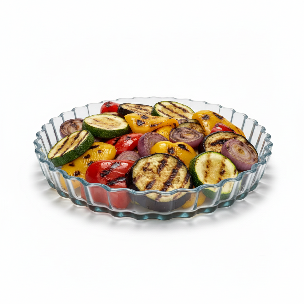 Brocam Ovnfast Tærte Glasfad 27 cm | 1300 ml