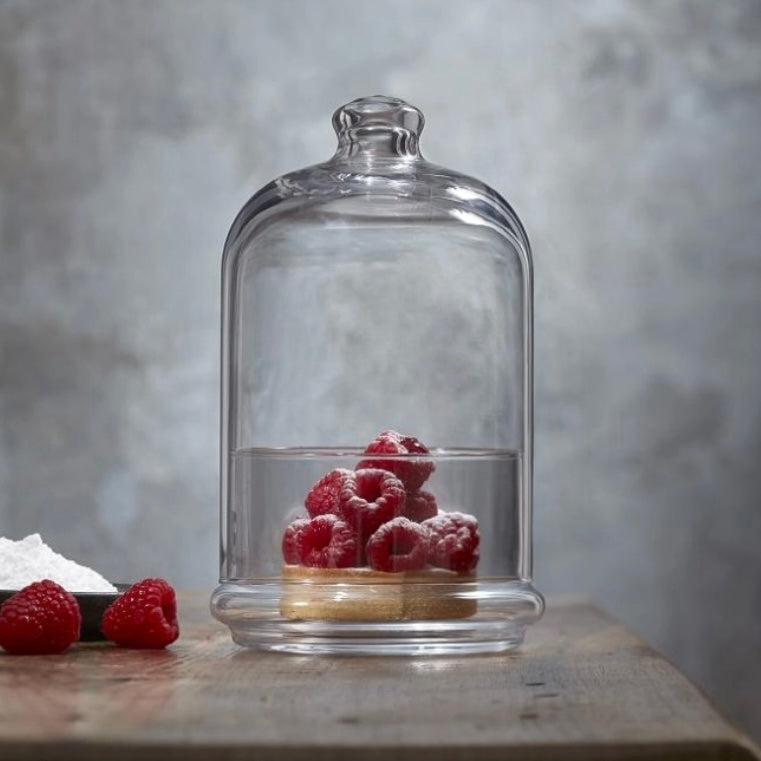 Glasskål m/Klokkeformet Låg 20 cm - Midi Patisserie Pasabahce