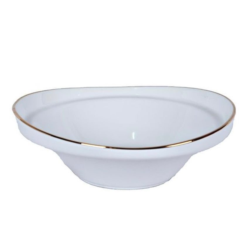 Hvid/Guld Evry Porcelænssæt 25 dele - Løven Home