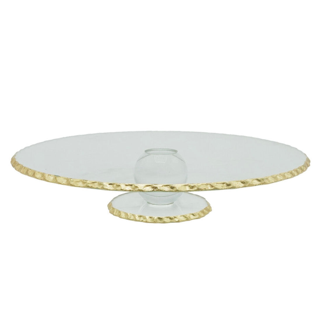 Schäfer Kagestativ Glas med gylden kant – Ø 31 cm