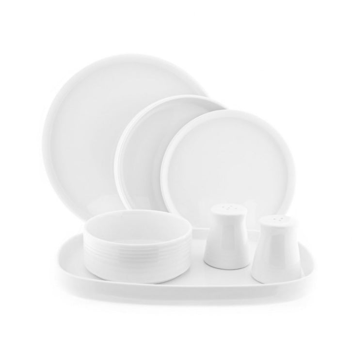 Porcelænssæt 6 Pers. 27 Dele Hvid - Almina Bianco