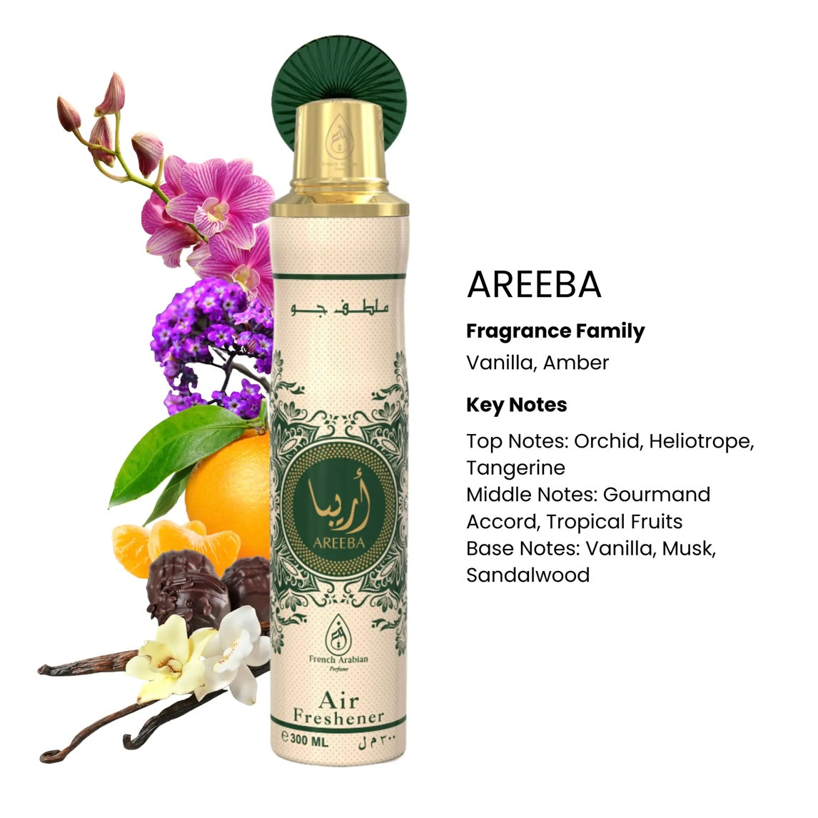Luftfrisker Areeba 300 ml. - French Arabian Perfumes