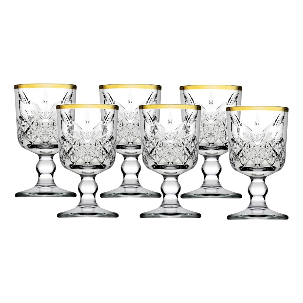 Mini Drikkeglassæt 6 stk 60 ml. - Pasabahce Golden Touch