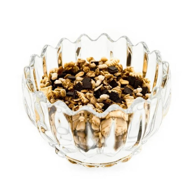 Lotus Glasskåle- og Dessert Tallerken Sæt 12 dele, 200 ml