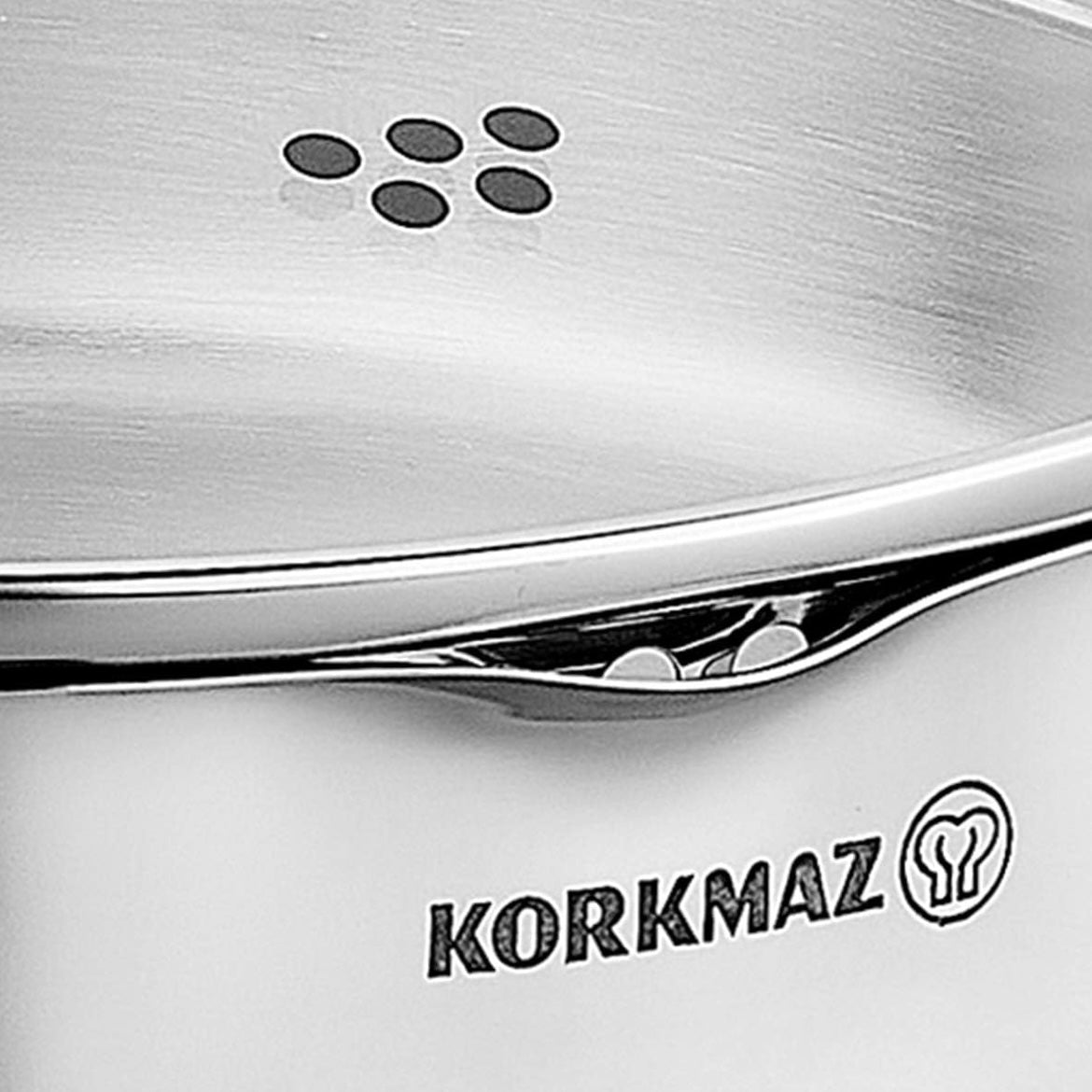 Grydesæt 8 Dele - 4 Størrelser - Korkmaz Aqua