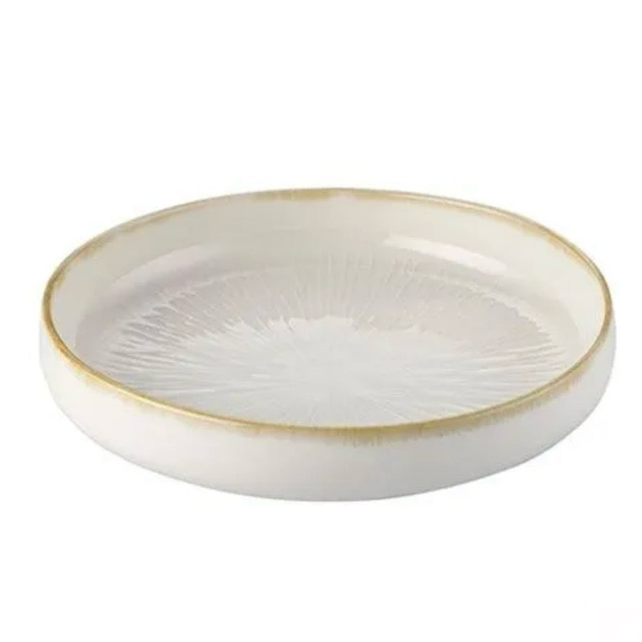 Bricard Pau Hvid/Beige Porcelænssæt 25 dele - 6 personer