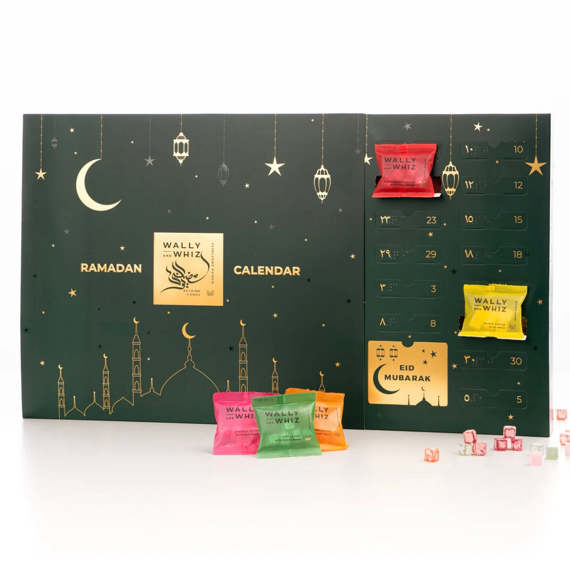SIDSTE CHANCE Vingummi Ramadan Kalender m/31 Låger, 470 gram fra WALLY AND WHIZ