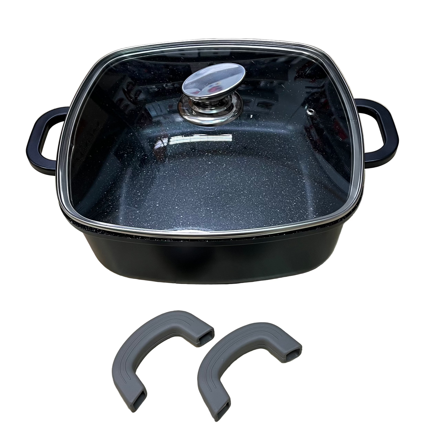 Trendmax Kvadratisk Gryde m/Glaslåg 7 Liter 28 cm
