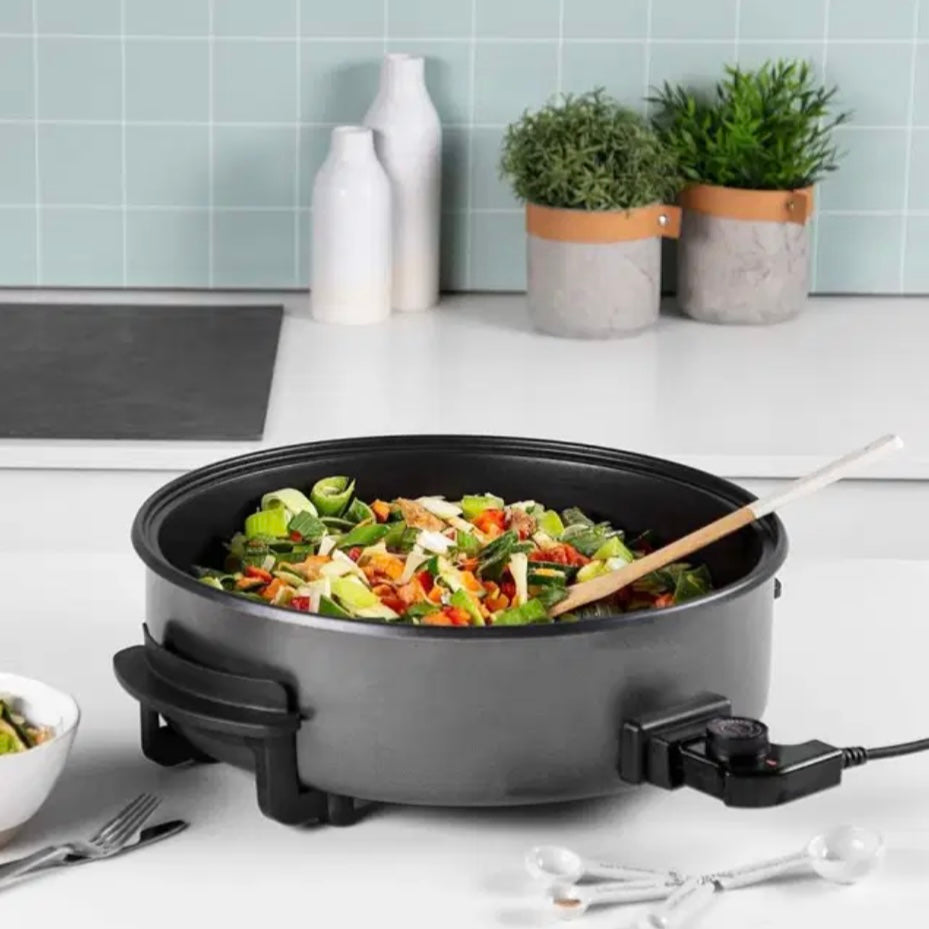 Multifunktionel Elektrisk Pizzapande 42x11 cm - Schäfer