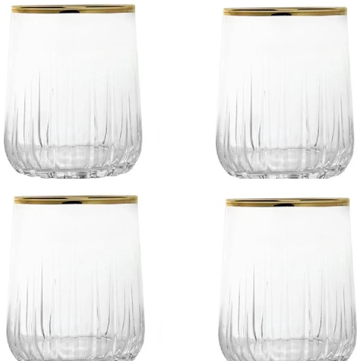 Drikkeglassæt m/Guldkant 4 stk. 315 ml - Pasabahce Nova Golden Touch