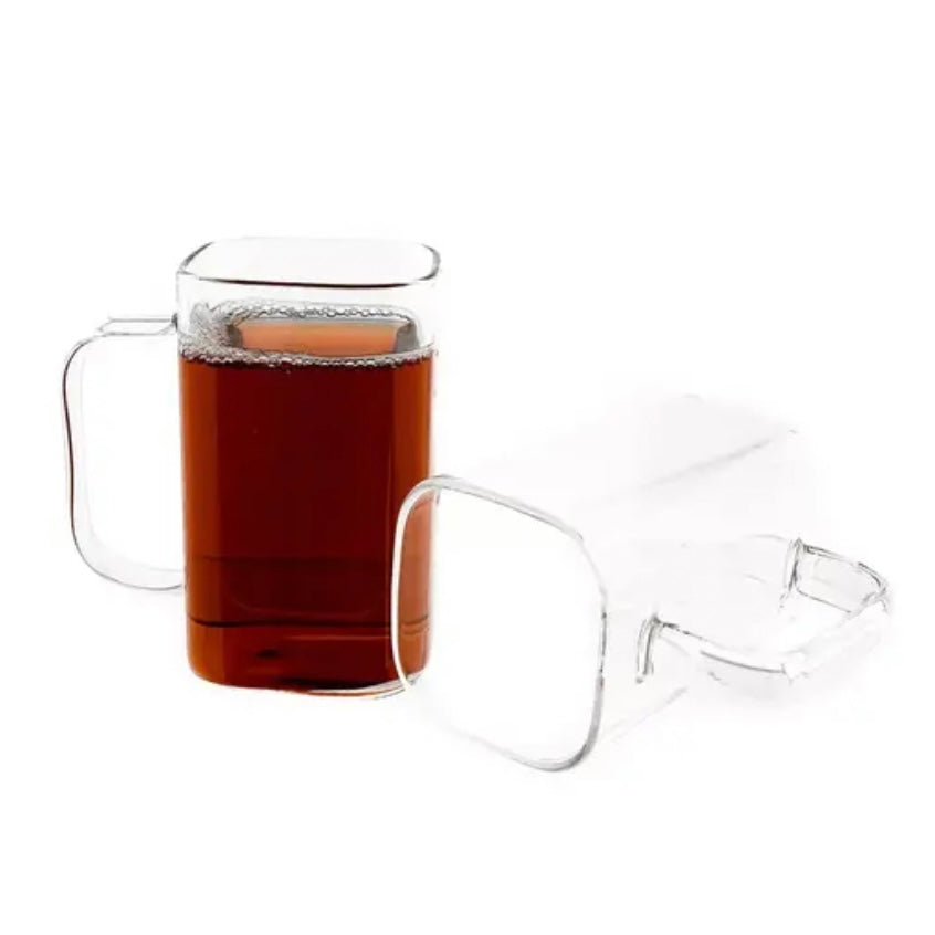 Kvadratisk Glaskrussæt 6 stk. 280 ml. - Almina Aurelia