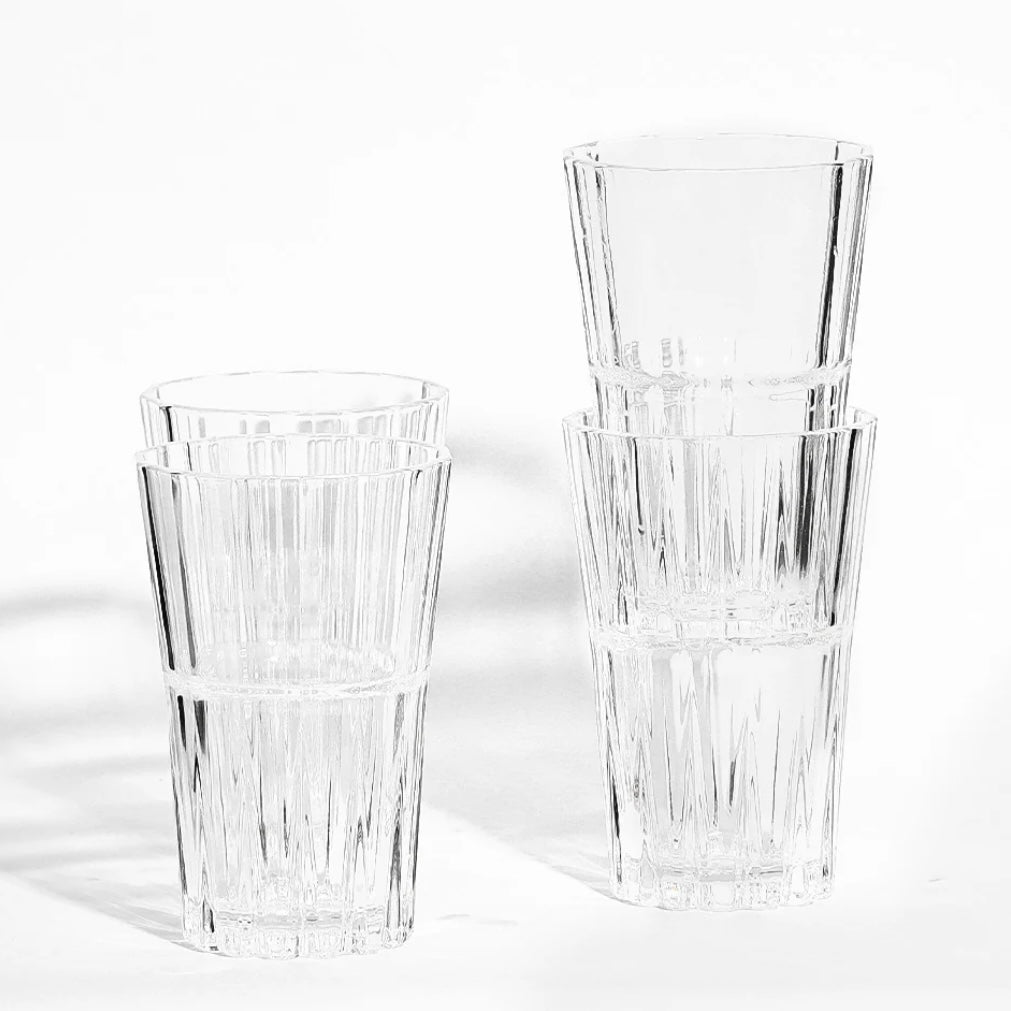 Høj Drikkeglassæt 4 stk. 345 ml - Pasabahce Crystallin Sword